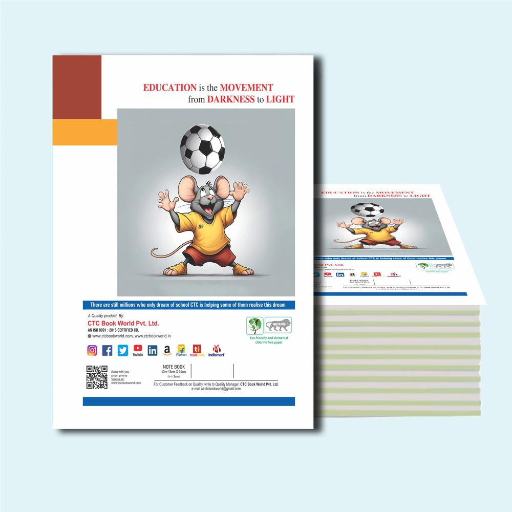 CTC 3-in-1 Notebook 160 Pages | 5-Line, 4-Line & Square Box Combined | 57/58 GSM Exercise Book | Prime Series Junior Stationery | Bulk Preschool Multi-Subject Copy