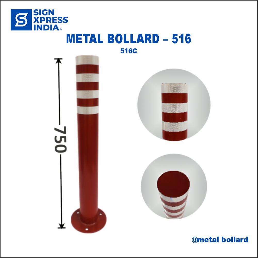 Ms Bollard 516c - Color: Red And White