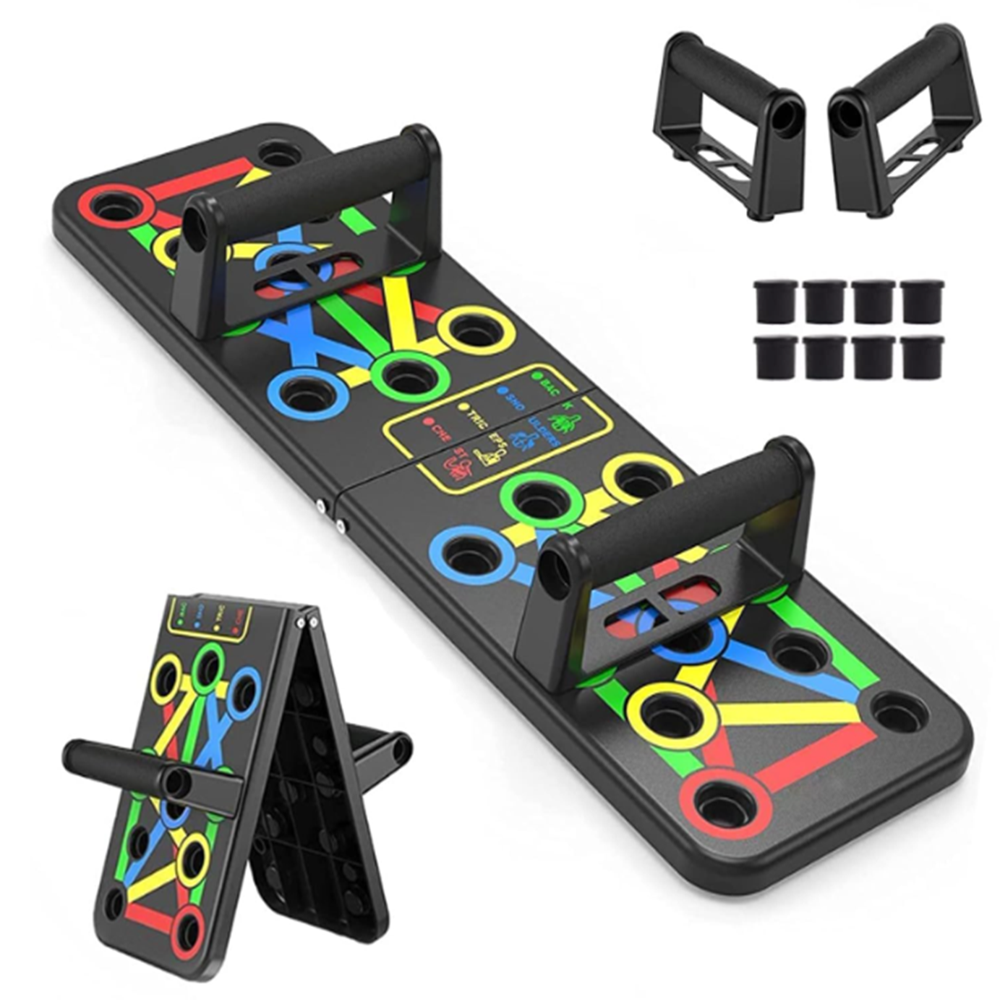 Foldable pushup boards