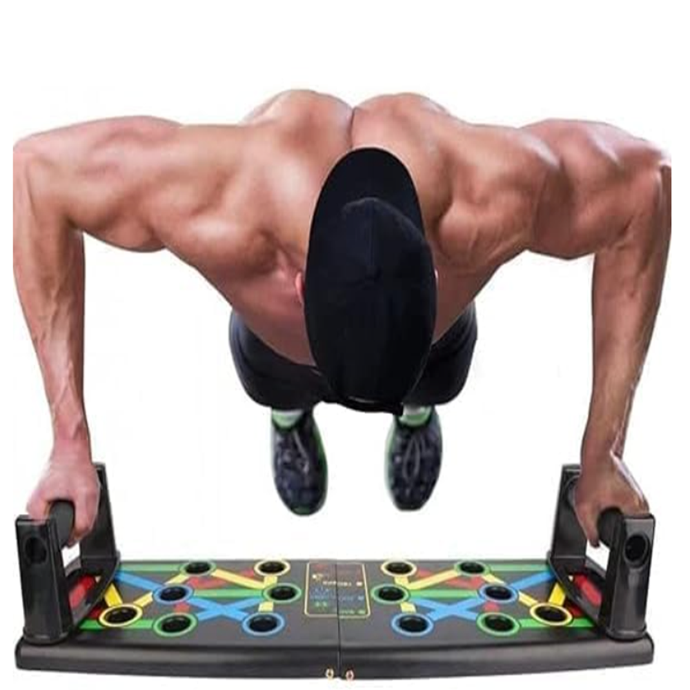 Foldable pushup boards