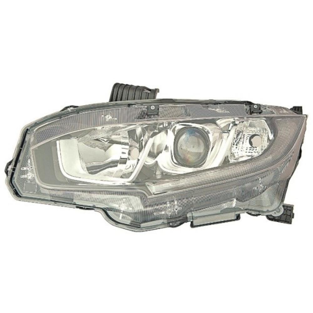 HeadLight Assembly For Honda Civic 2018 Model (H11+HB3+LED)