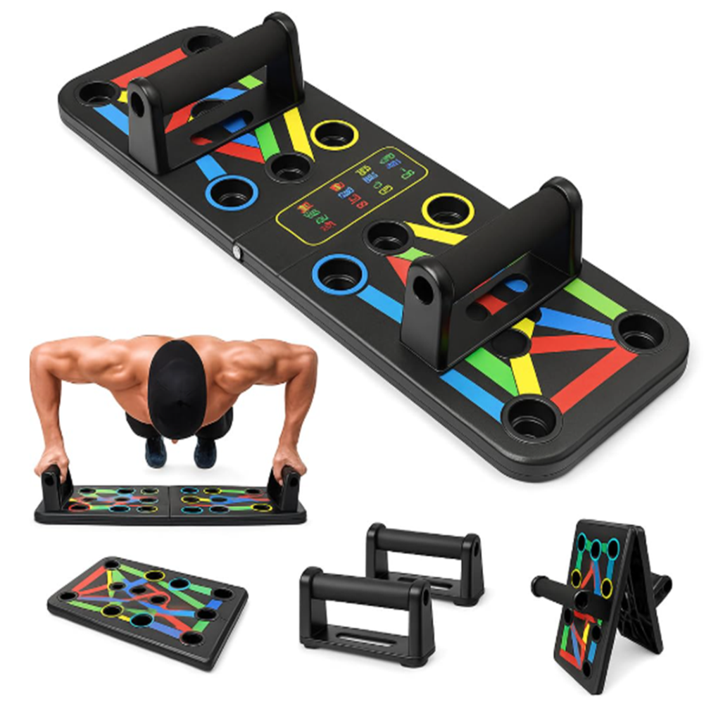 Foldable pushup boards