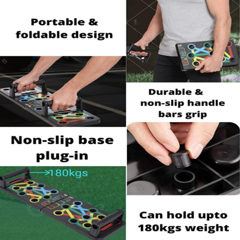 Foldable pushup boards