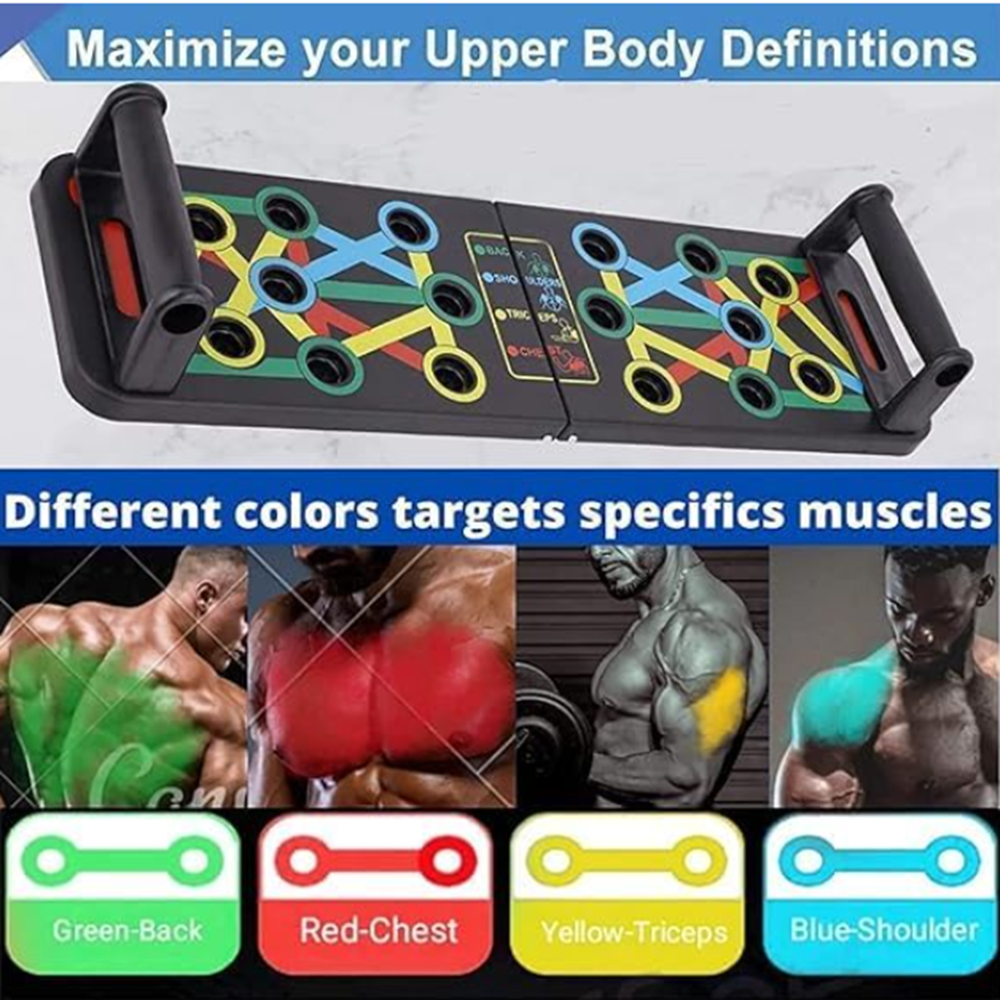 Foldable pushup boards