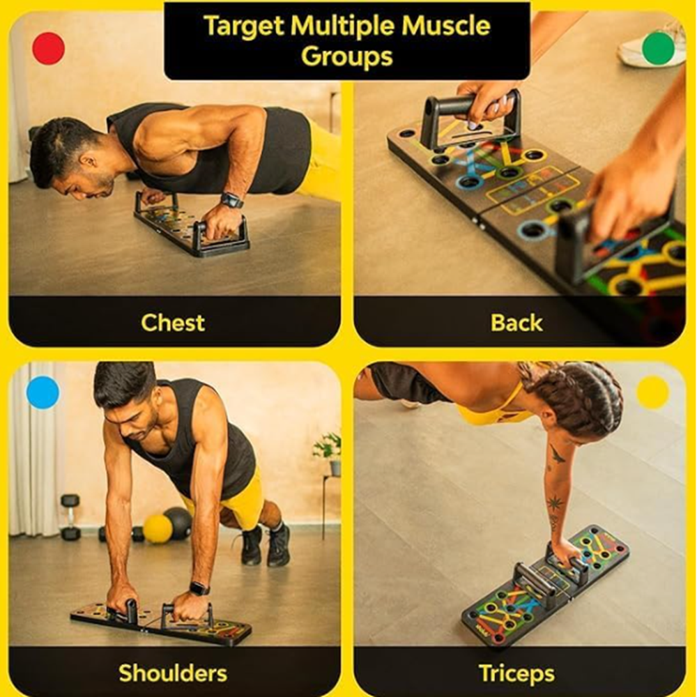 Foldable Pushup Boards - Application: Gain Strength