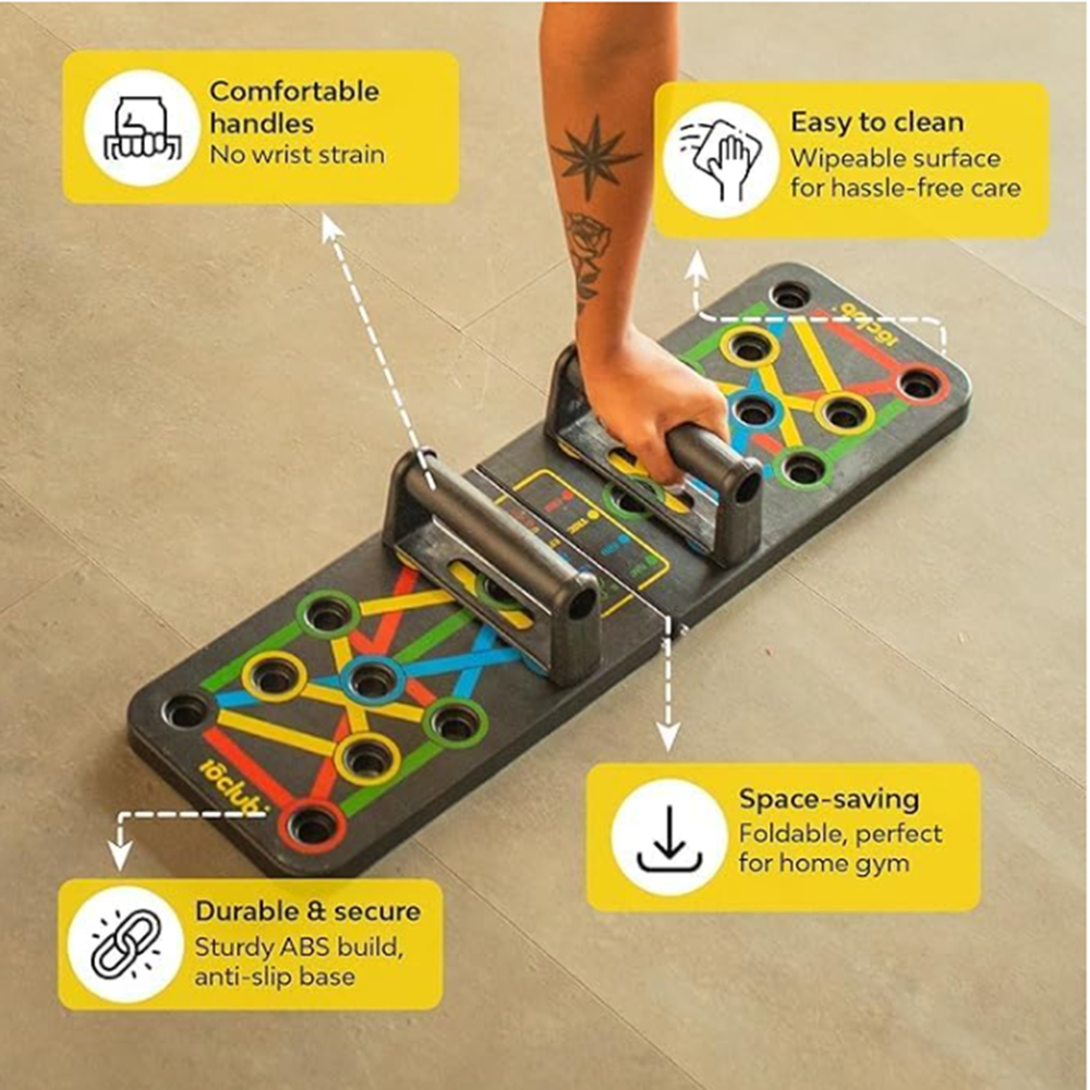 Foldable Pushup Boards - Application: Gain Strength