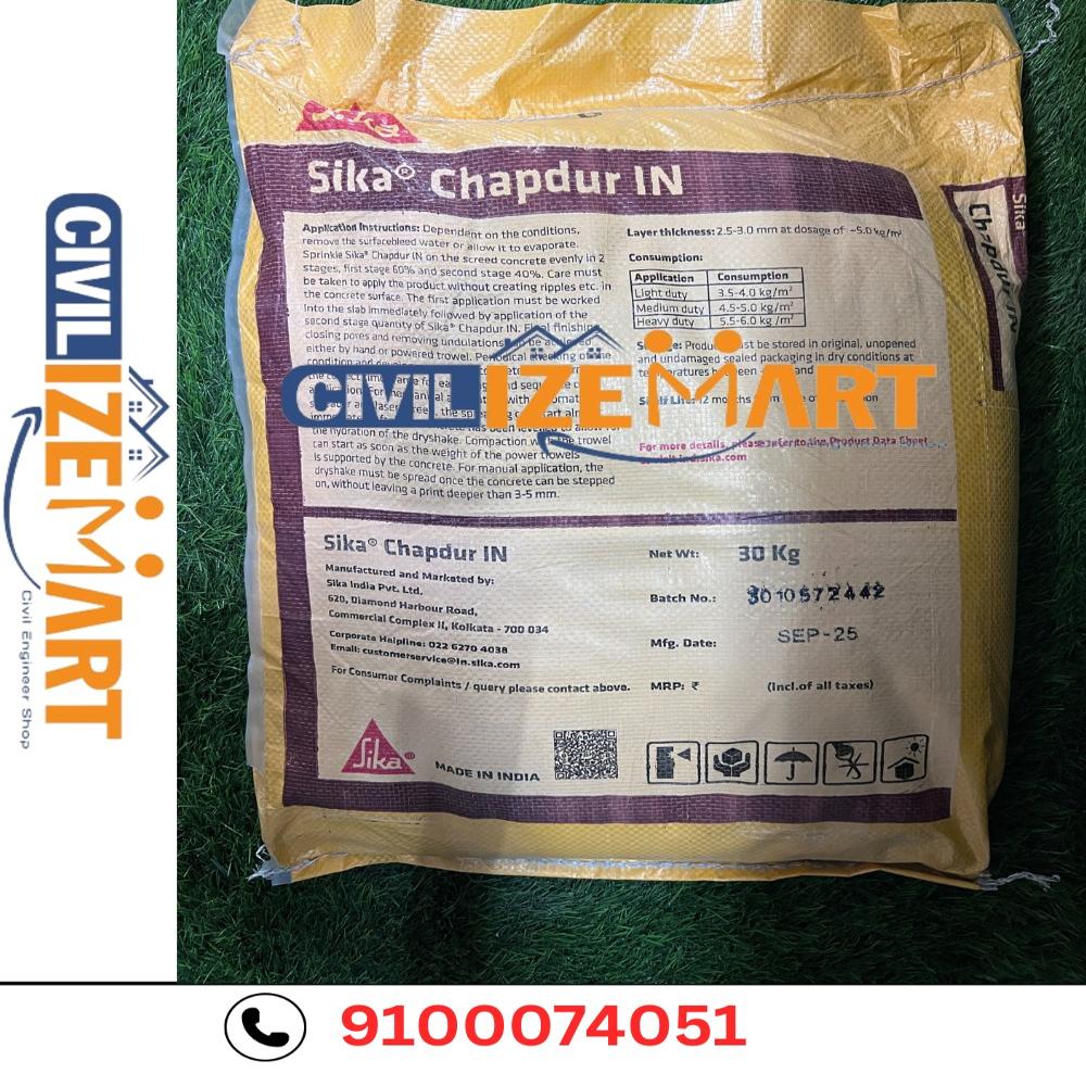 Floor Hardener Sika Chapdur, For 300 gm / sft, 30 kg