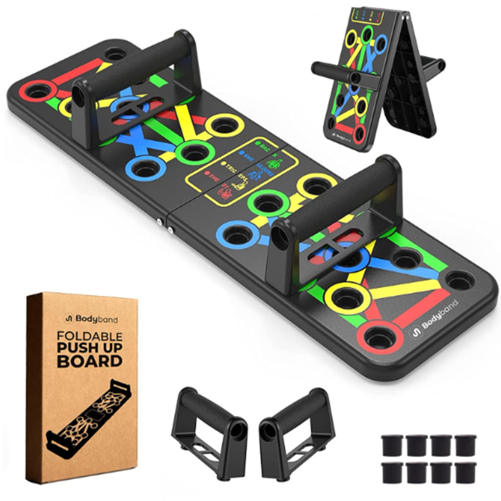 Foldable pushup boards