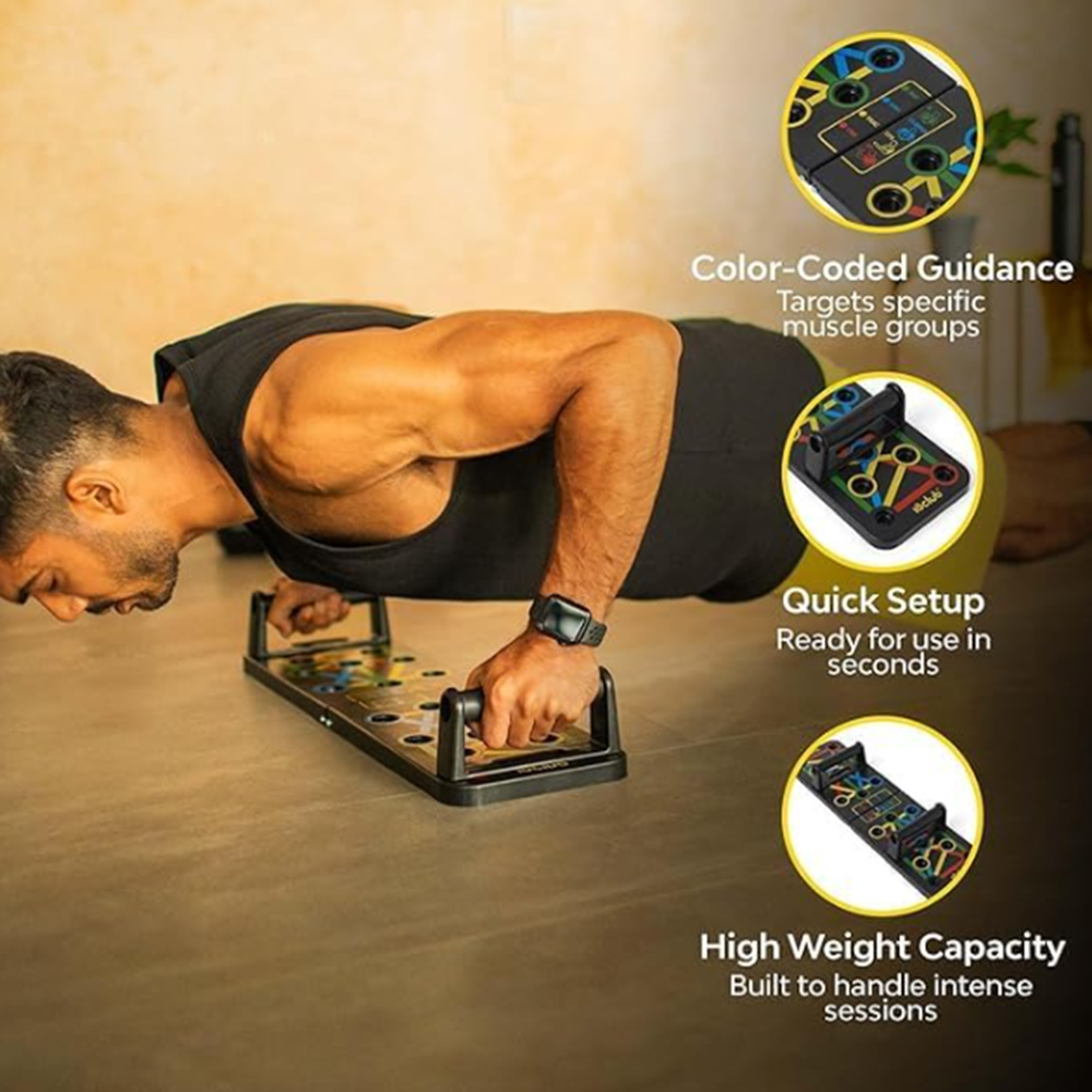 Foldable pushup boards