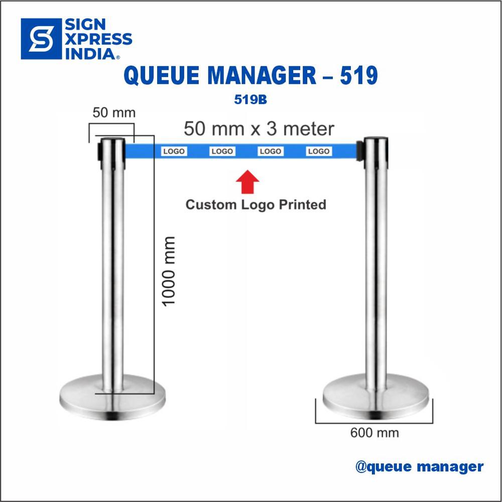 Stainless Steel Q Manager - 519B - Color: Silver