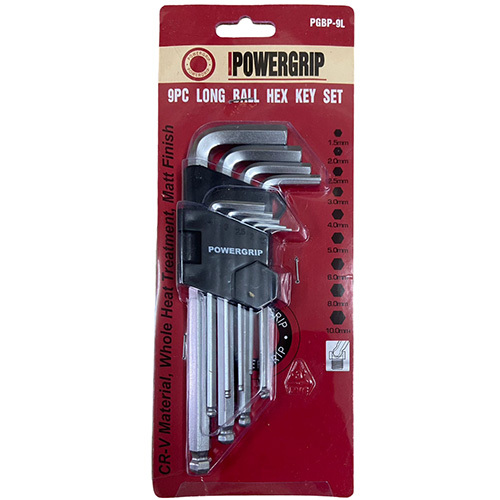 PGBP-9L 9PC Long Ball Hex Key Set