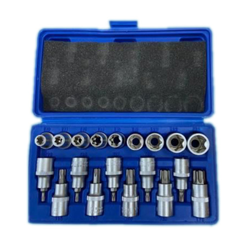 19 PC E And T Socket Set 1-2 Inch SQ Drive