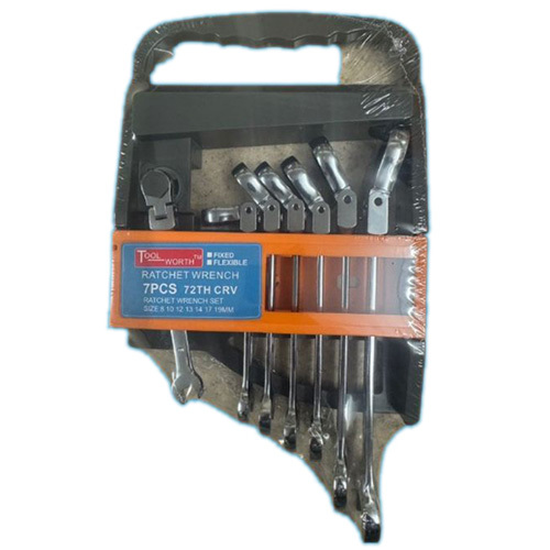 Flexible 7 PCS Ratchet Ring Spanner Set
