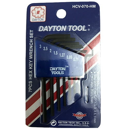 HCV-070-HM 7PCS Hex Key Wrench Set