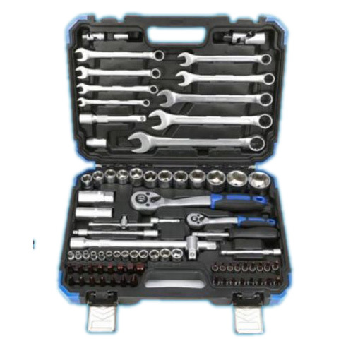 TWSS-82 82 PC 1/4 Inch & 1/2 Inch DR Socket Set - Chrome Vanadium Steel, 40x28x8 cm, Ratchets & Extensions