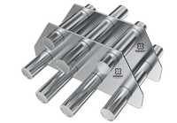 Hopper Magnet - Color: Natural Ss Finish / Blue / Grey