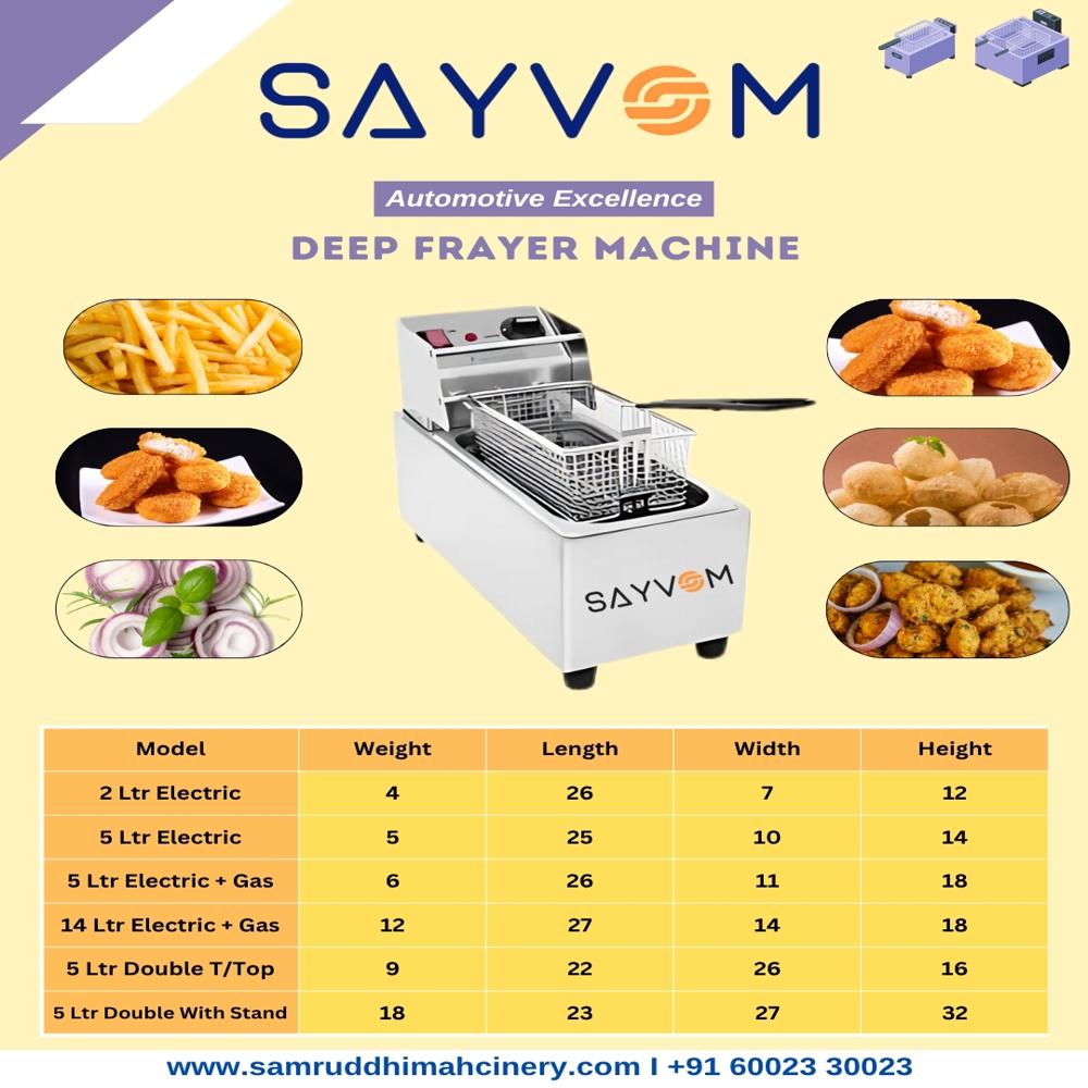 14 LTR DEEP FRAYER MACHINE + GAS