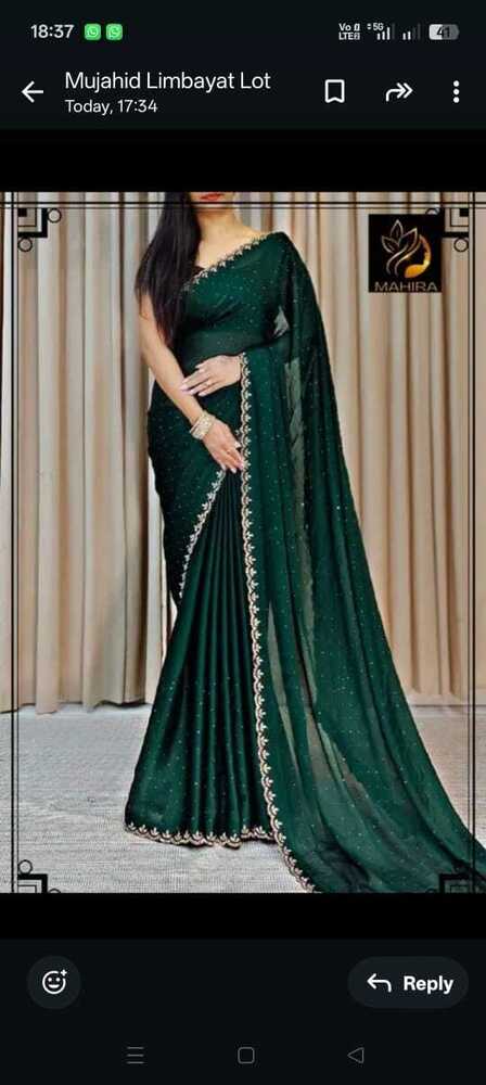 Premium party wear heavy siroski work saree
