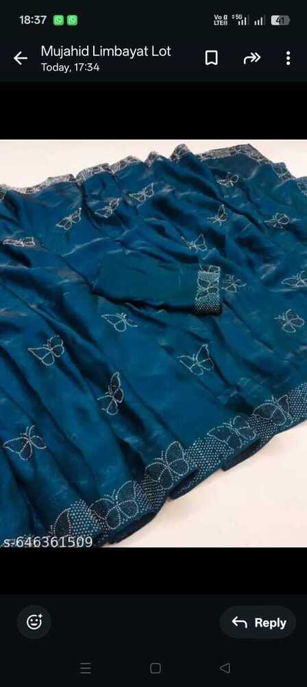 Premium party wear heavy siroski work saree