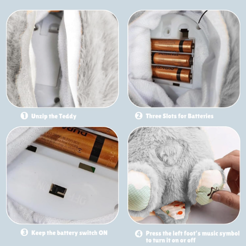 Breathing Teddy Bear - Application: Battery Operated
