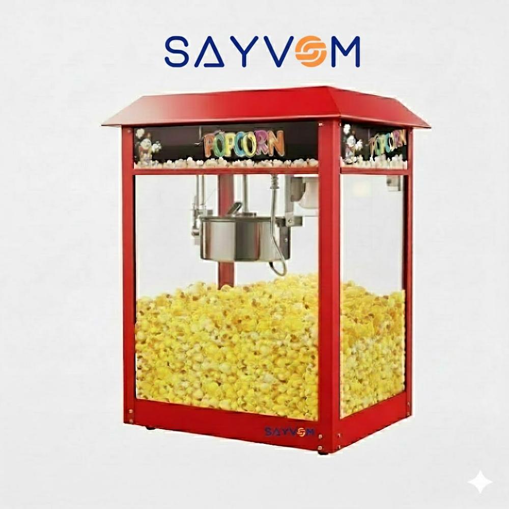 Electric Popcorn Machine - Capacity: 3-5 Kg