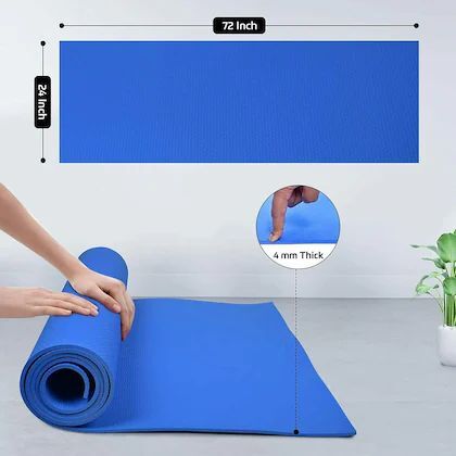4Mm Yoga Mat - Color: As Per Req