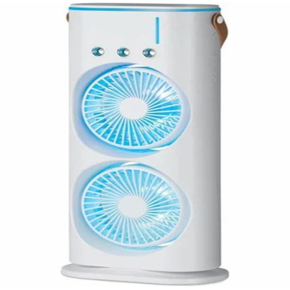 Mini mist air cooler double fan