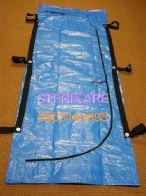 Disposable Mortuary Bag - Laminated Non Woven Fabric, Free Size, Multi-color | Leak Proof, Zip Closure With Handles For Safe Handling