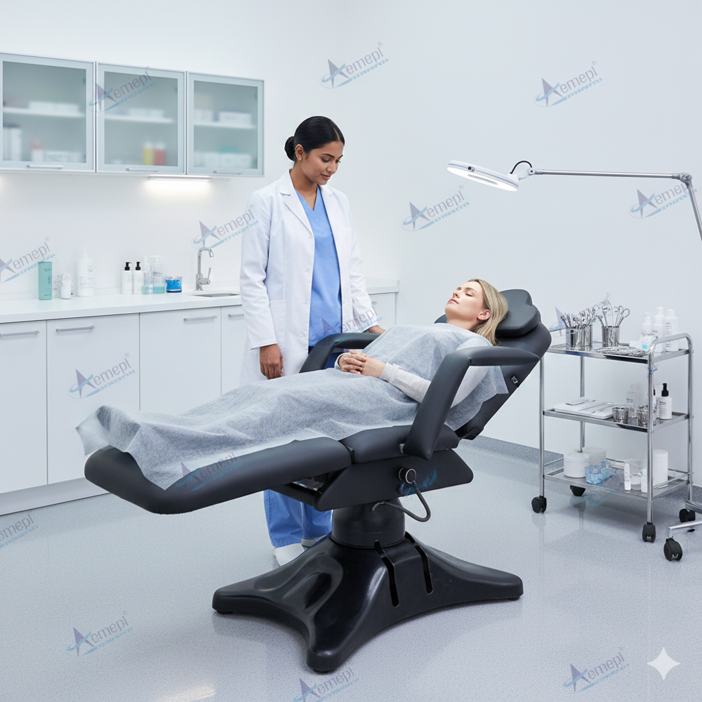 Hydraulic dermatology chair