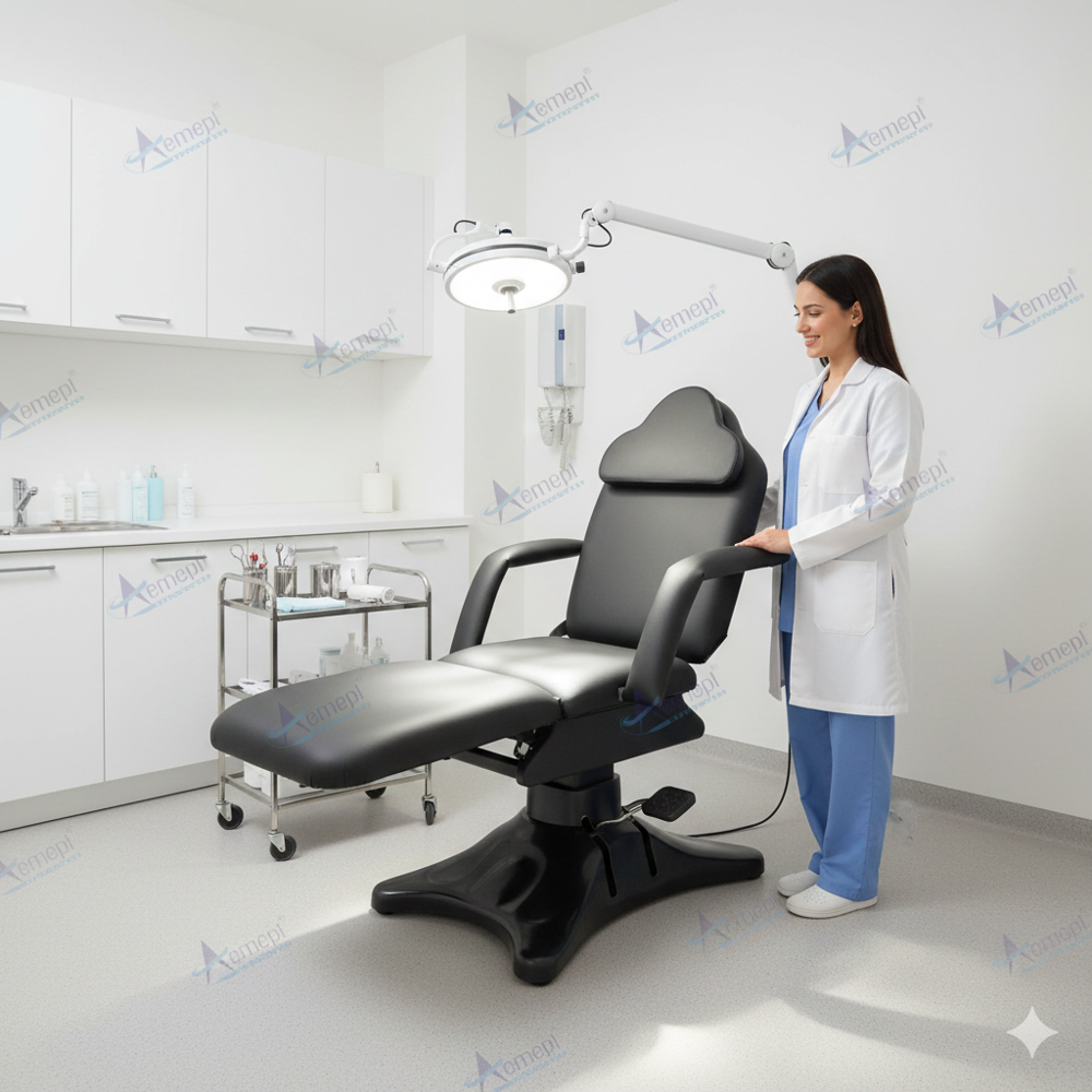 Hydraulic dermatology chair