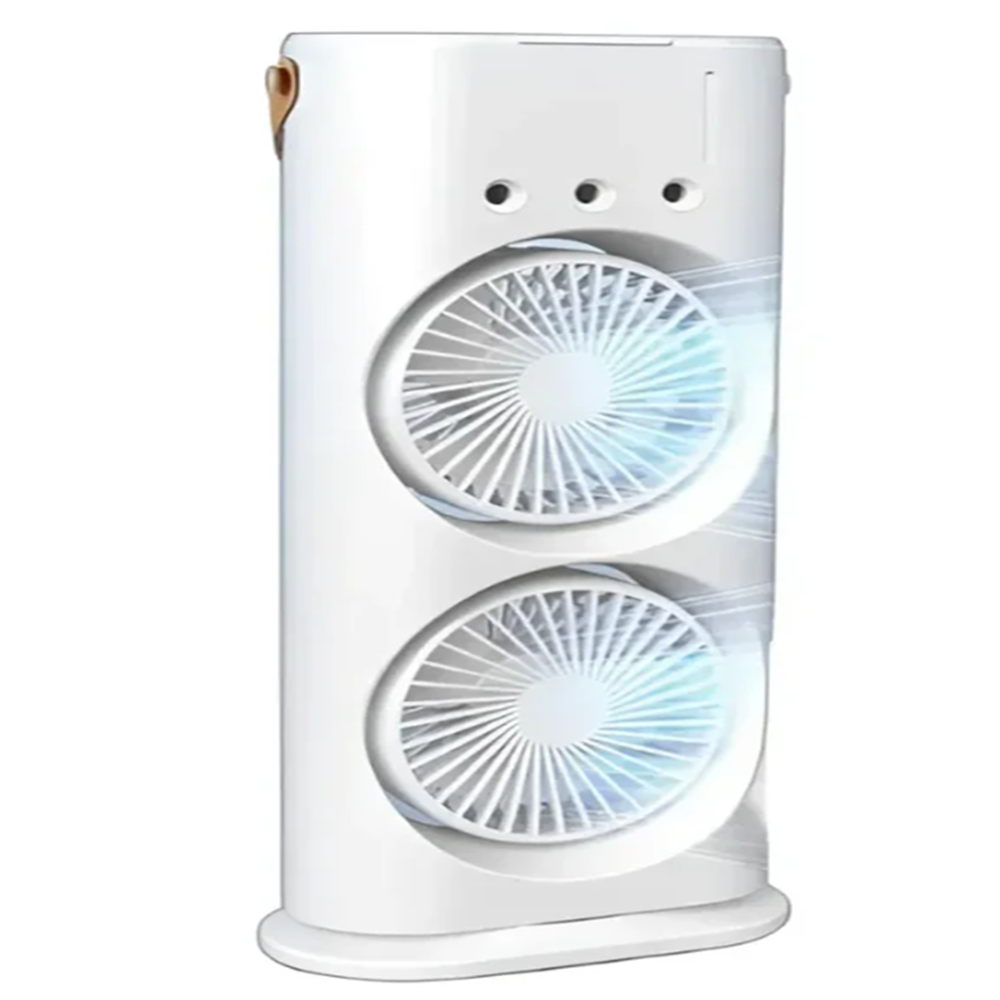 Mini mist air cooler double fan