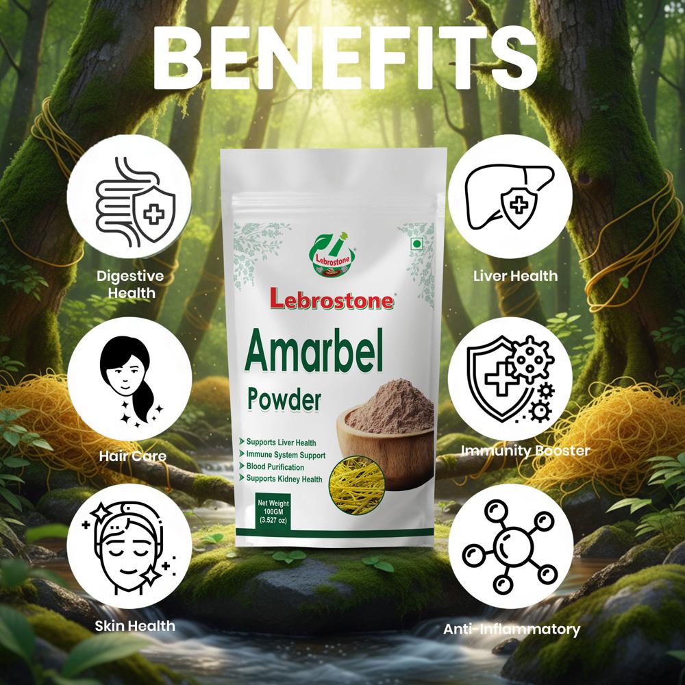 Lebrostone Amarbel Powder | Supports Digestion | Hair Care & Skin Health | Liver Health | Boosts Immunity | 100g