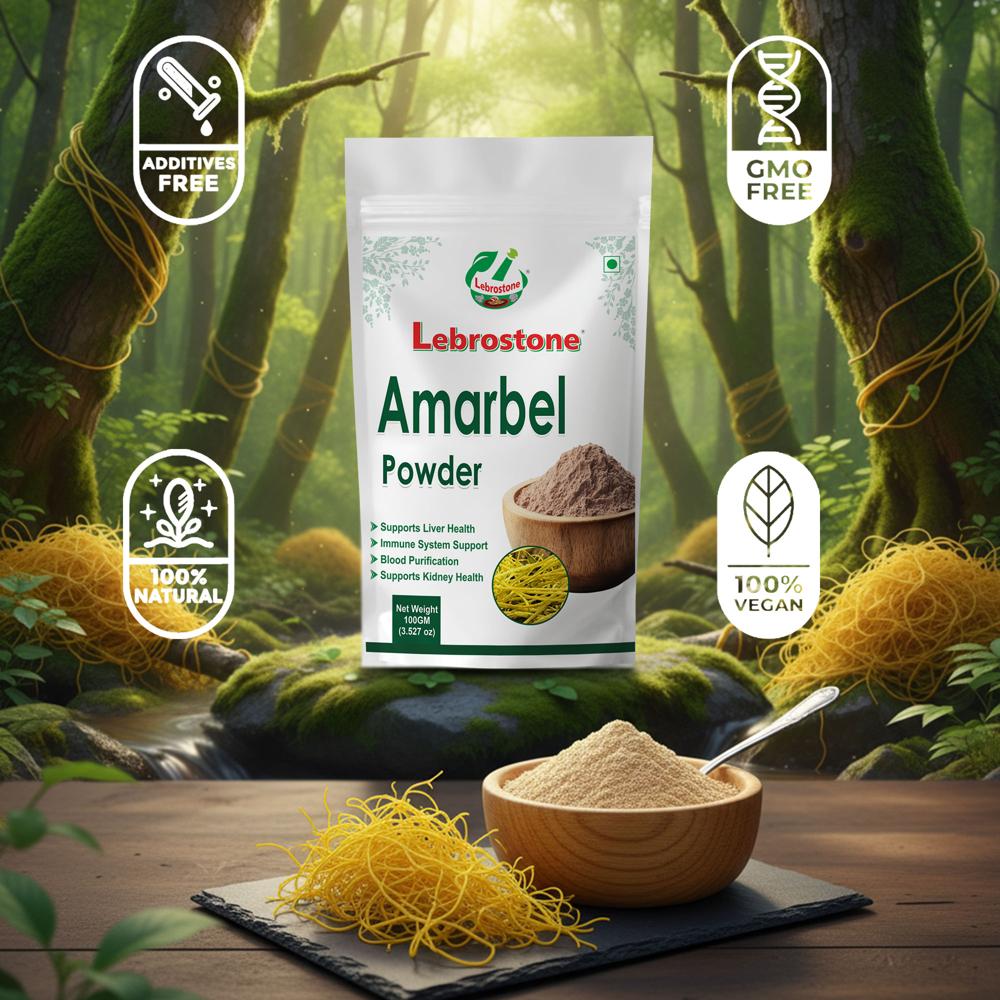 Lebrostone Amarbel Powder | Supports Digestion | Hair Care & Skin Health | Liver Health | Boosts Immunity | 100g