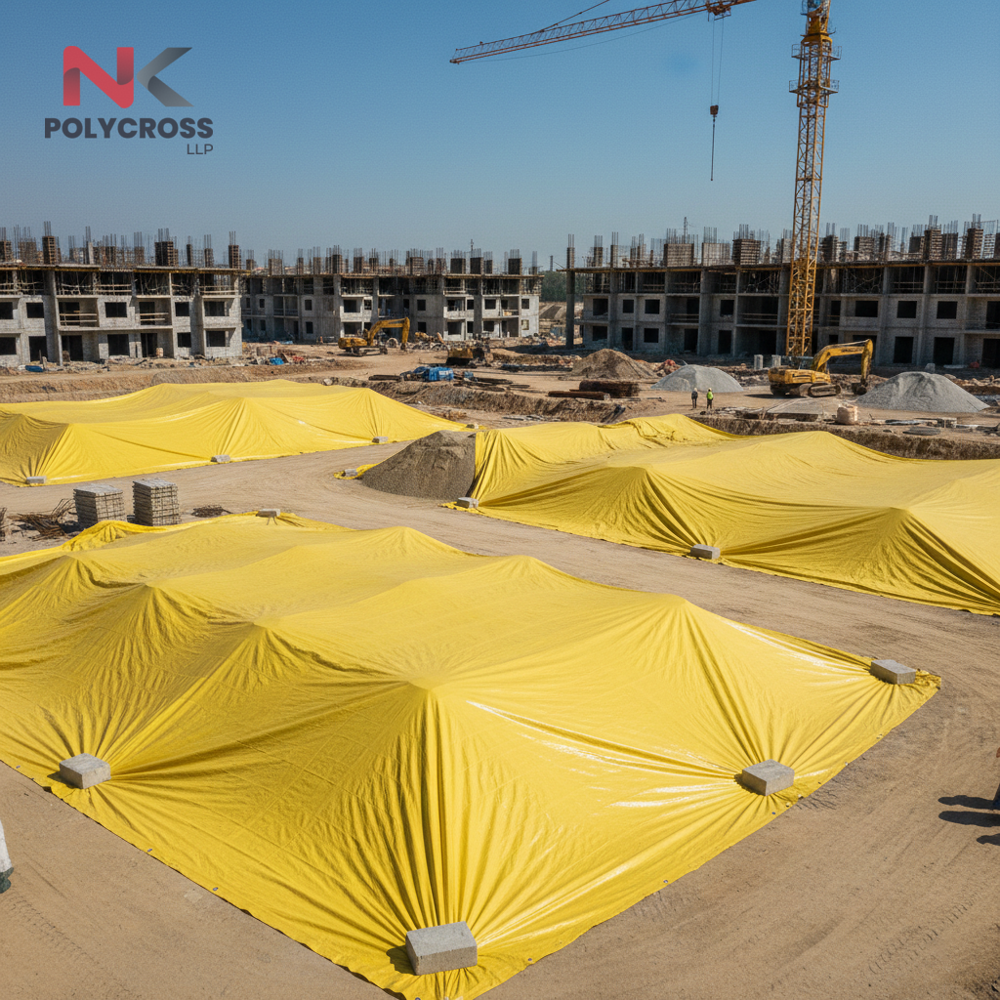 Heat Resistant Tarpaulin - Application: Industrial Equipment Covering  Construction Material Protection  Outdoor Machinery Storage  Warehouse And Yard Covering  Transport Covering In Hot Climates