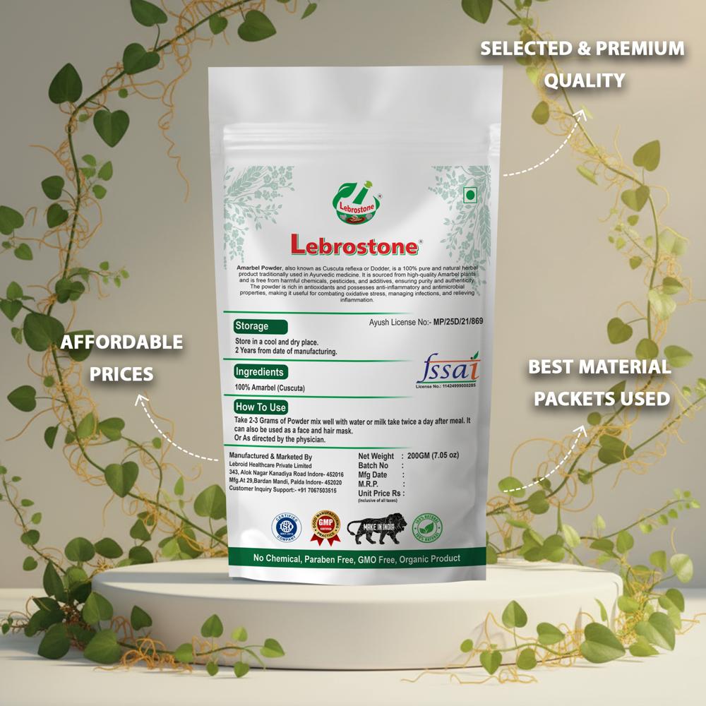 Lebrostone Amarbel Powder | Supports Digestion | Hair Care & Skin Health | Liver Health | Boosts Immunity |200g
