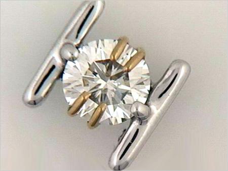 ज्वेलरी - चांदी 10x15 mm, पॉलिश फिनिश, प्रोंग सेट क्यूबिक जिरकोनिया रत्न