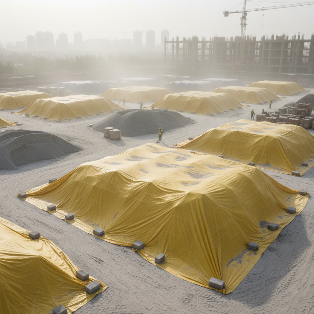 Wind Resistant Sheet - Application: Construction Site Covering Temporary Outdoor Shelters Agricultural Material Covering Truck And Cargo Protection Machinery And Equipment Covering