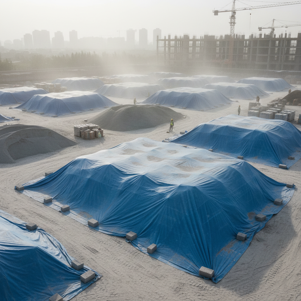 Wind Resistant Sheet - Application: Construction Site Covering Temporary Outdoor Shelters Agricultural Material Covering Truck And Cargo Protection Machinery And Equipment Covering