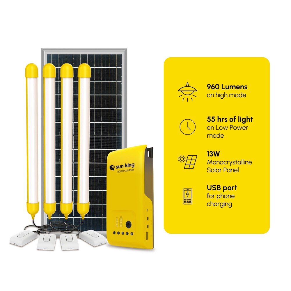 Sun King HomePlus Pro Solar Home Light System