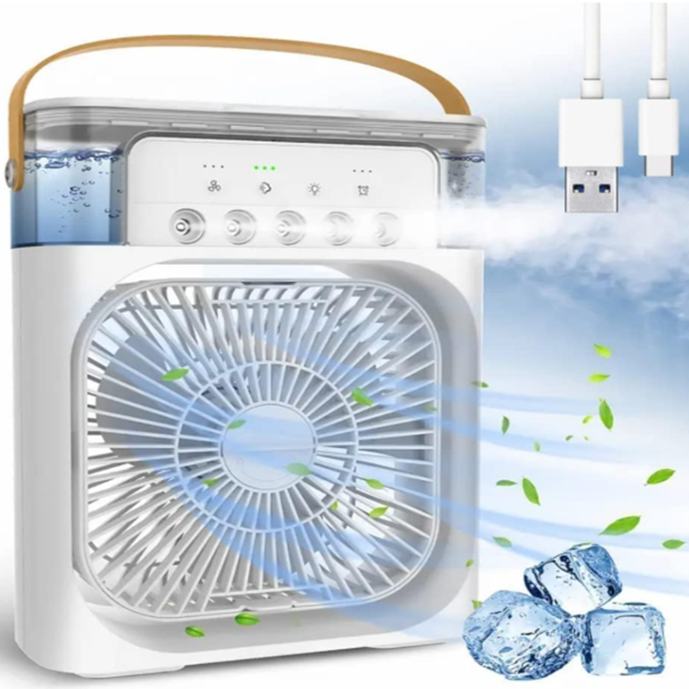 Mini mist air cooler single fan