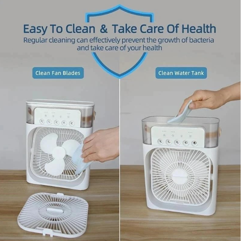 Mini mist air cooler single fan