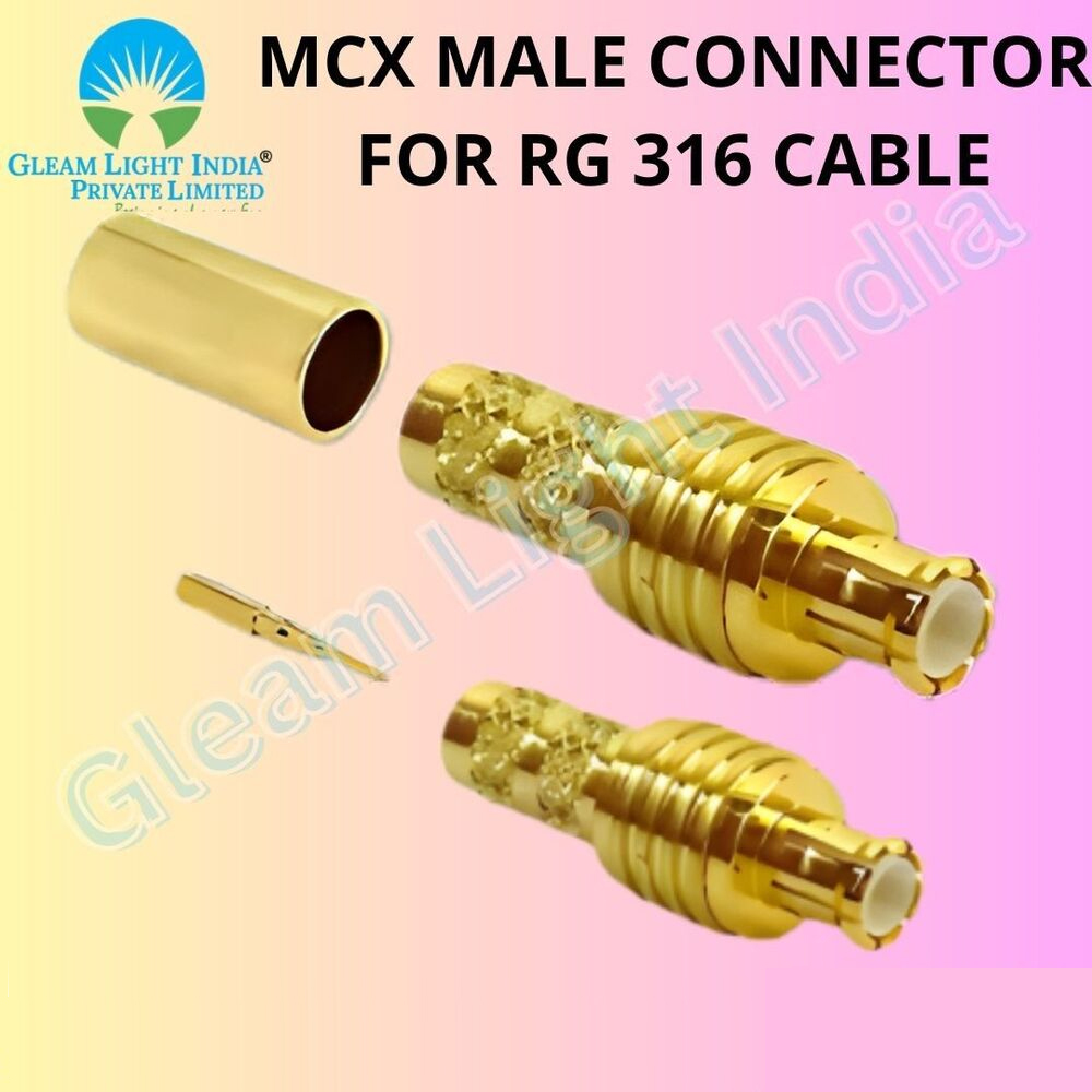 RG 316 केबल के लिए MCX पुरुष