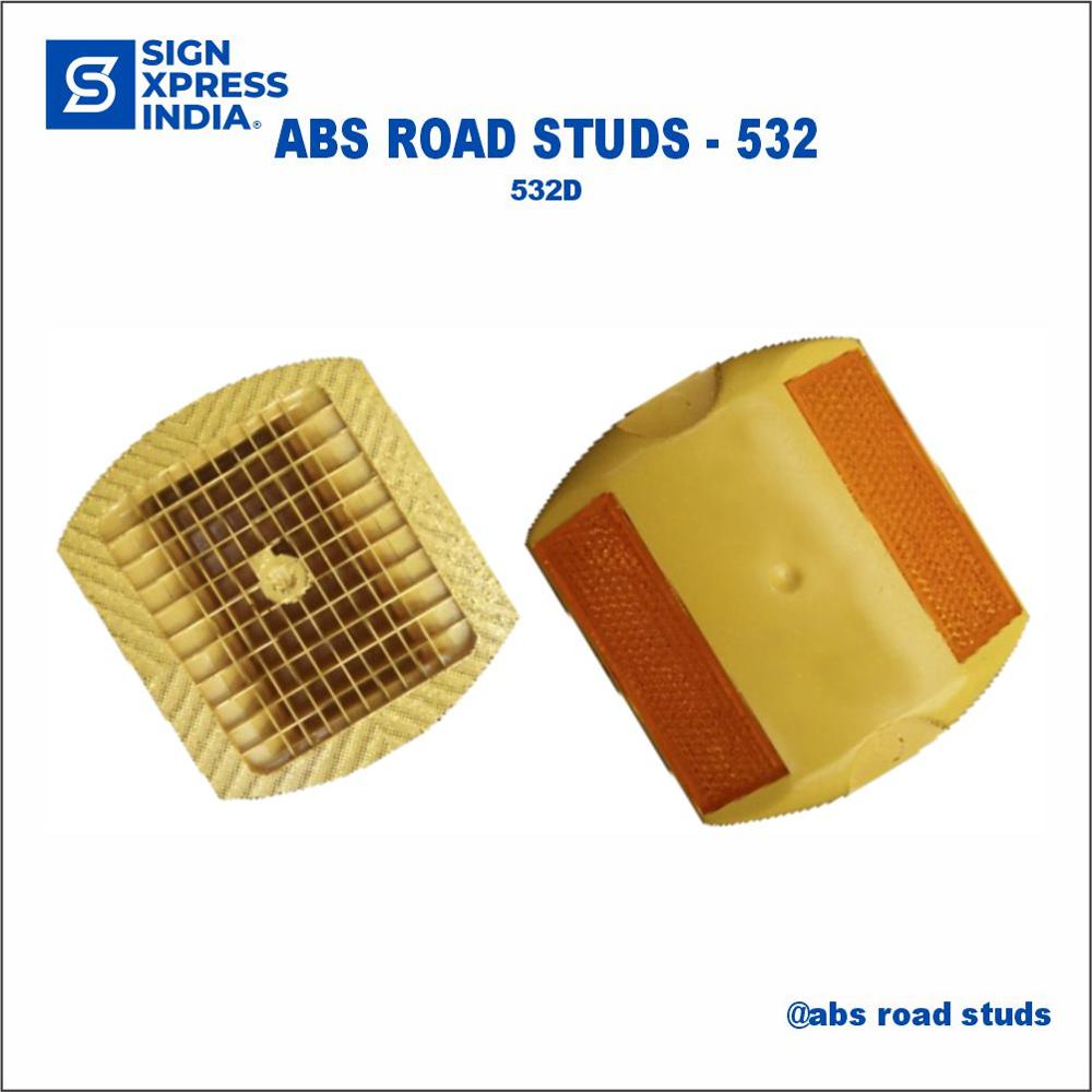 Abs Road Stud - 532D - Color: Yellow