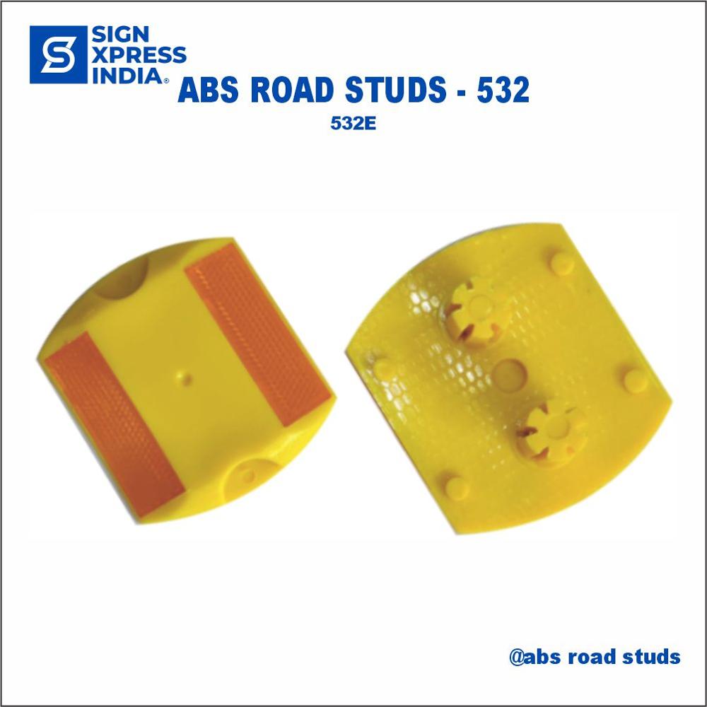 Abs Road Stud - 532E - Color: Yellow