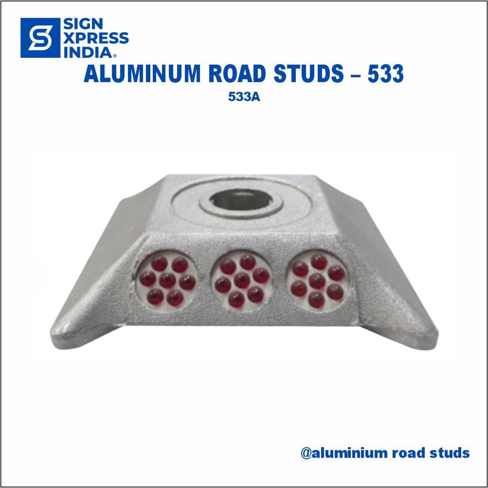 Aluminum Road Stud - 533a - Color: Grey