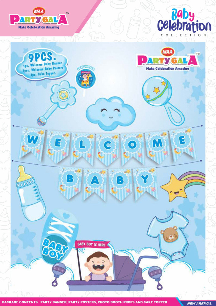 Baby Shower Blue Theme Combo Set