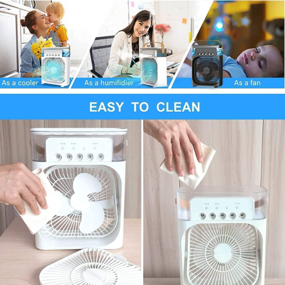 mini mist air cooler single fan