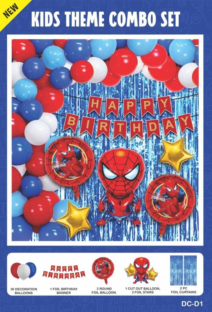 Spiderman Web Hero Kids Theme Combo Set