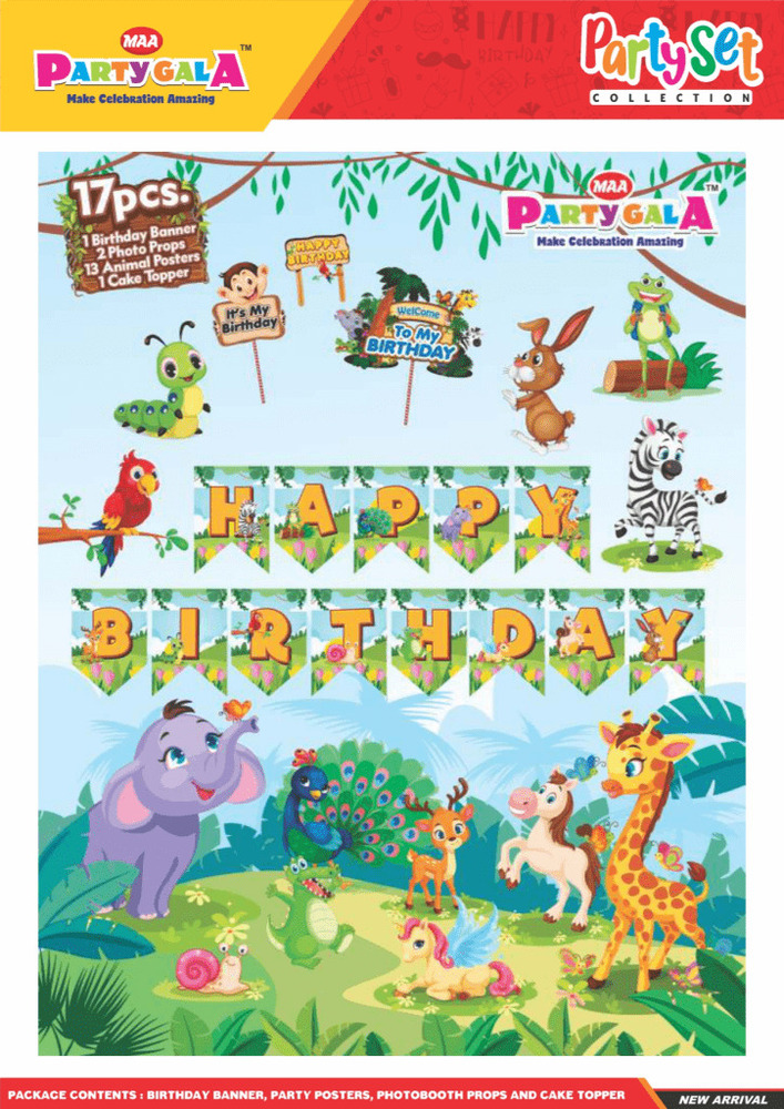 Jungle Safari Birthday Combo Set