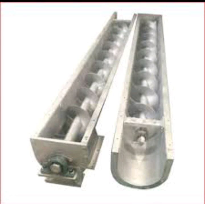 Screw Conveyors - Stainless Steel Standard Size, Silver Color | Industrial Use, High Durability